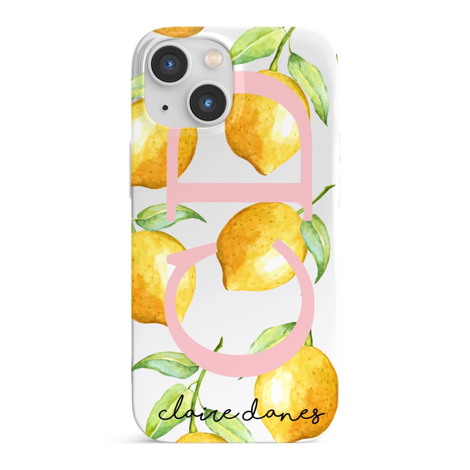 Personalised Lemons iPhone 13 Mini Full Wrap 3D Snap Case
