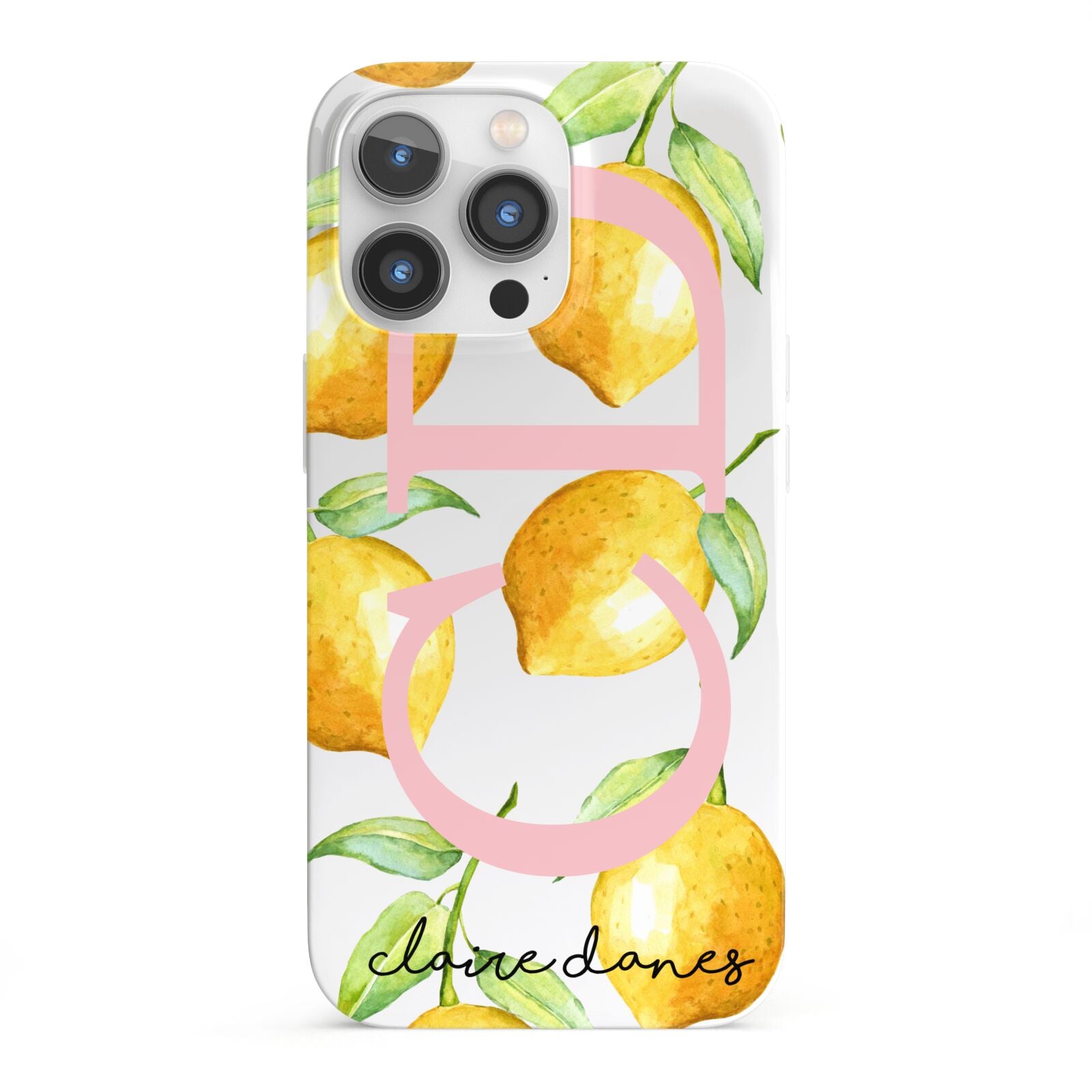 Personalised Lemons iPhone 13 Pro Full Wrap 3D Snap Case
