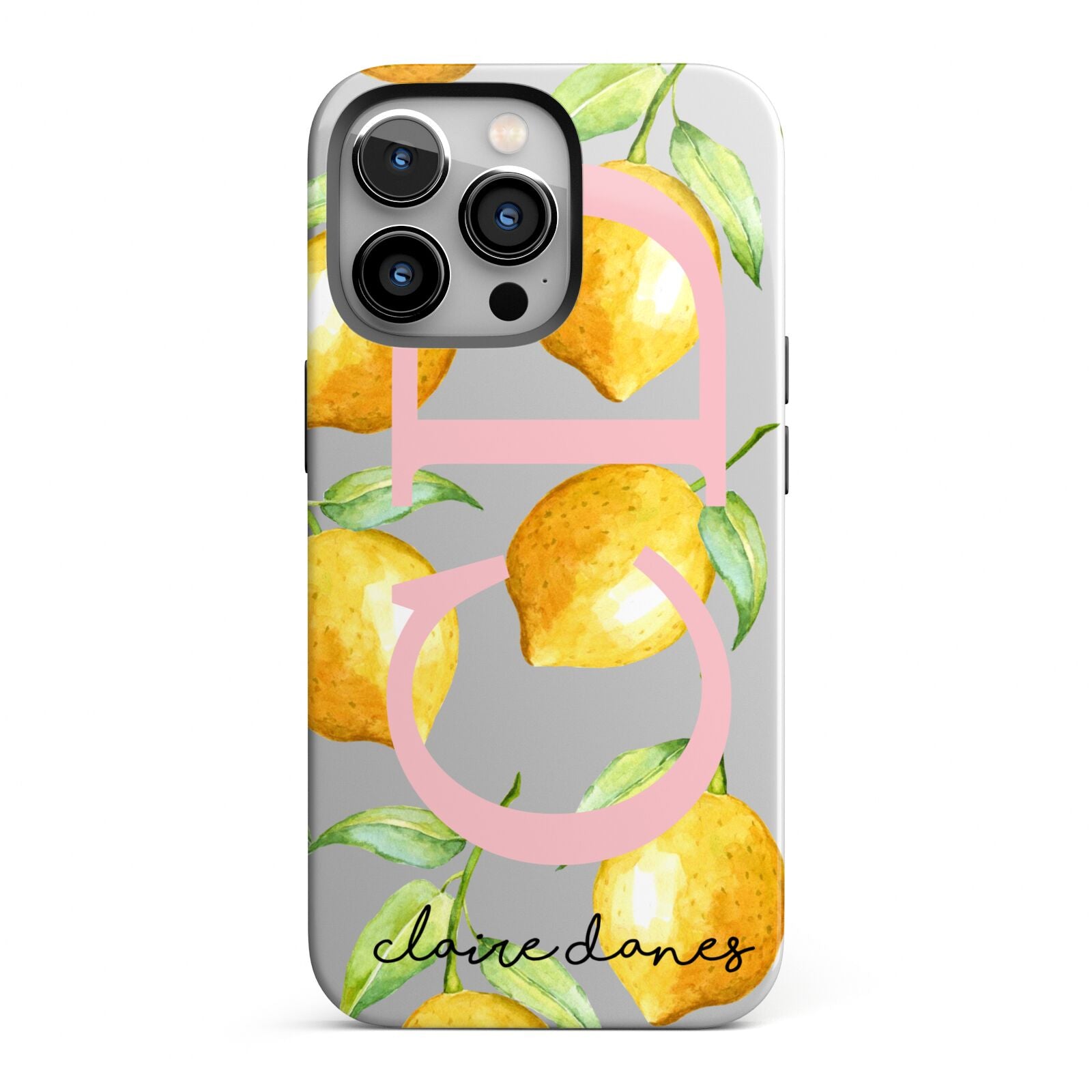 Personalised Lemons iPhone 13 Pro Full Wrap 3D Tough Case