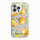 Personalised Lemons iPhone 13 Pro TPU Impact Case with White Edges