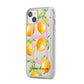 Personalised Lemons iPhone 14 Plus Clear Tough Case Starlight Angled Image