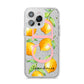 Personalised Lemons iPhone 14 Pro Max Glitter Tough Case Silver