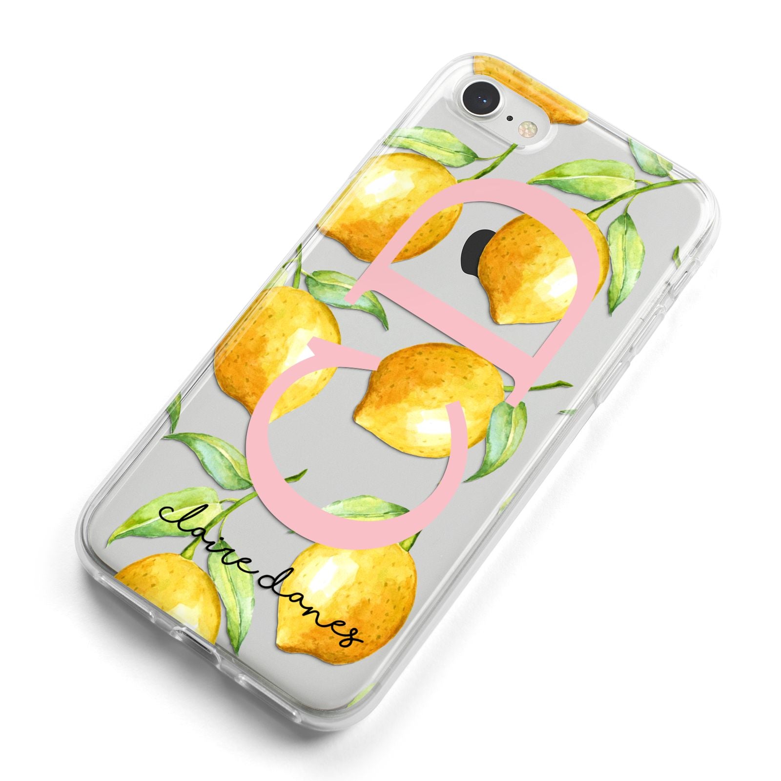 Personalised Lemons iPhone 8 Bumper Case on Silver iPhone Alternative Image
