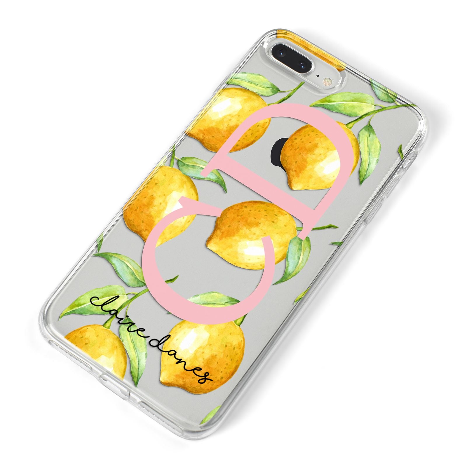 Personalised Lemons iPhone 8 Plus Bumper Case on Silver iPhone Alternative Image