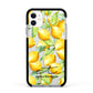 Personalised Lemons of Capri Apple iPhone 11 in White with Black Impact Case