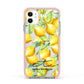 Personalised Lemons of Capri Apple iPhone 11 in White with Pink Impact Case