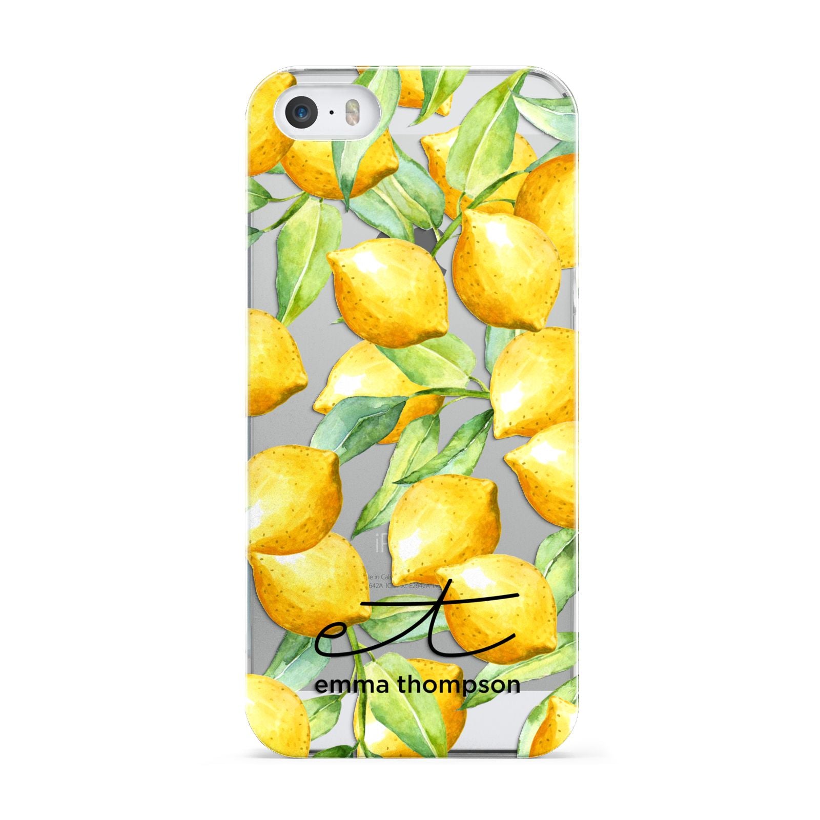 Personalised Lemons of Capri Apple iPhone 5 Case