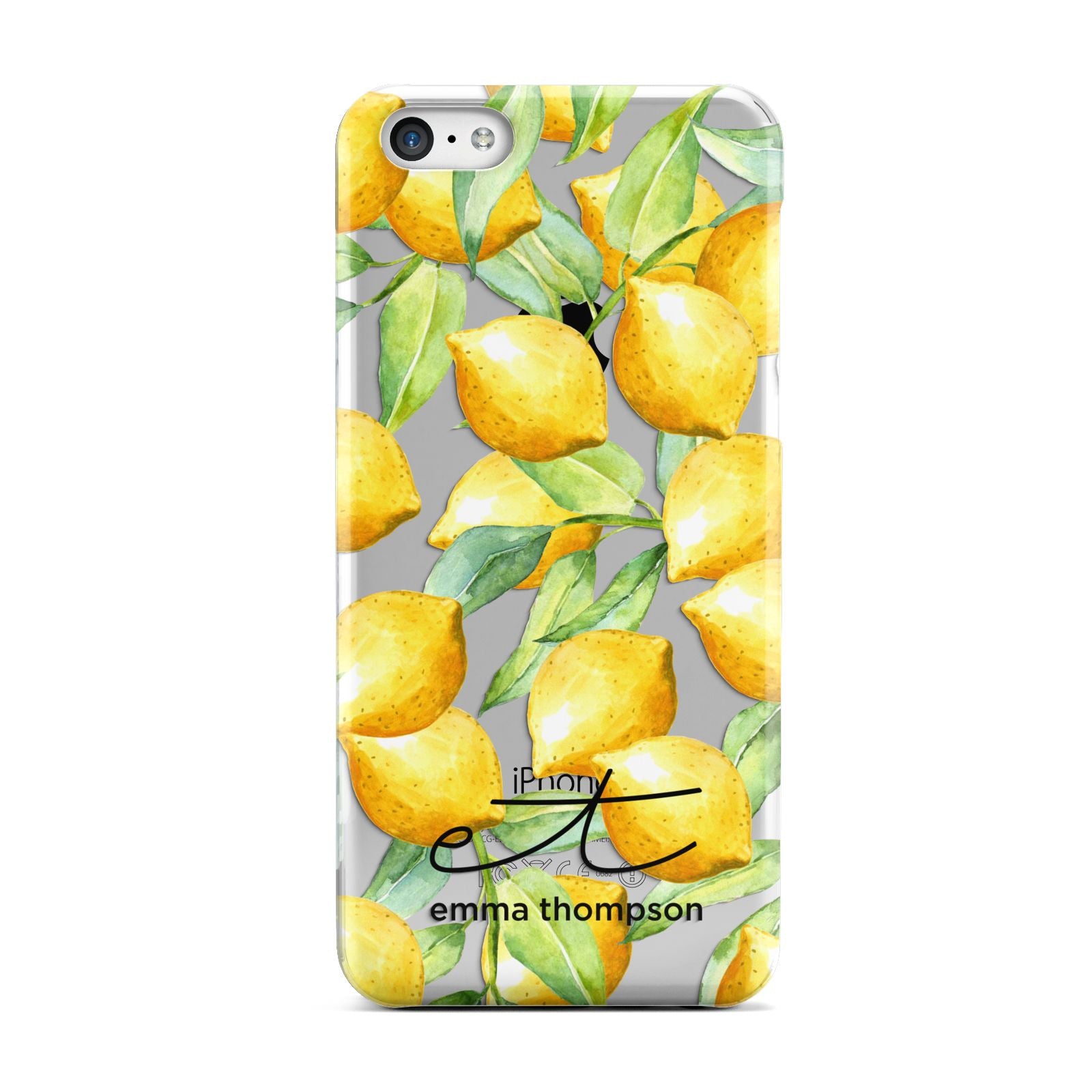Personalised Lemons of Capri Apple iPhone 5c Case