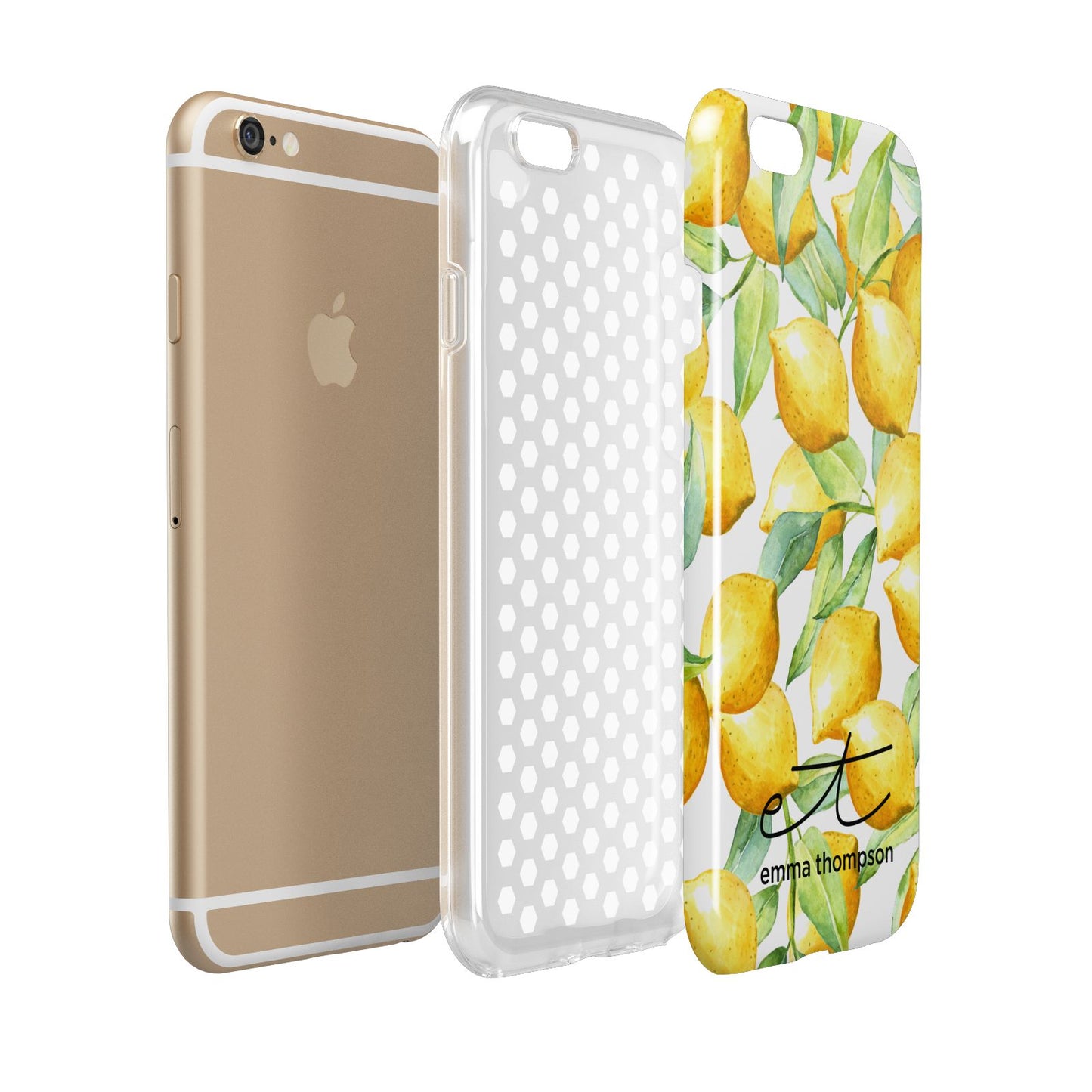 Personalised Lemons of Capri Apple iPhone 6 3D Tough Case Expanded view