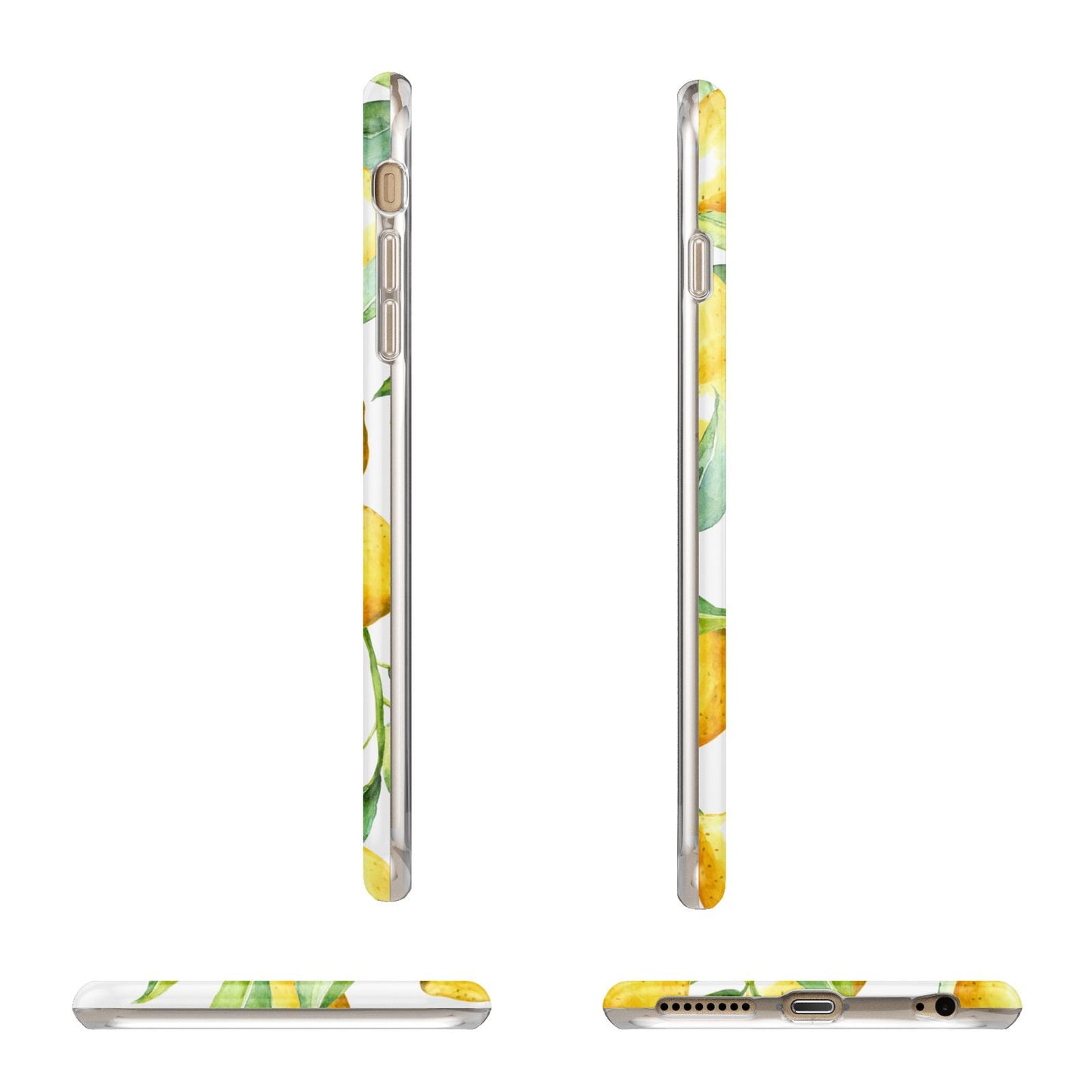 Personalised Lemons of Capri Apple iPhone 6 Plus 3D Wrap Tough Case Alternative Image Angles