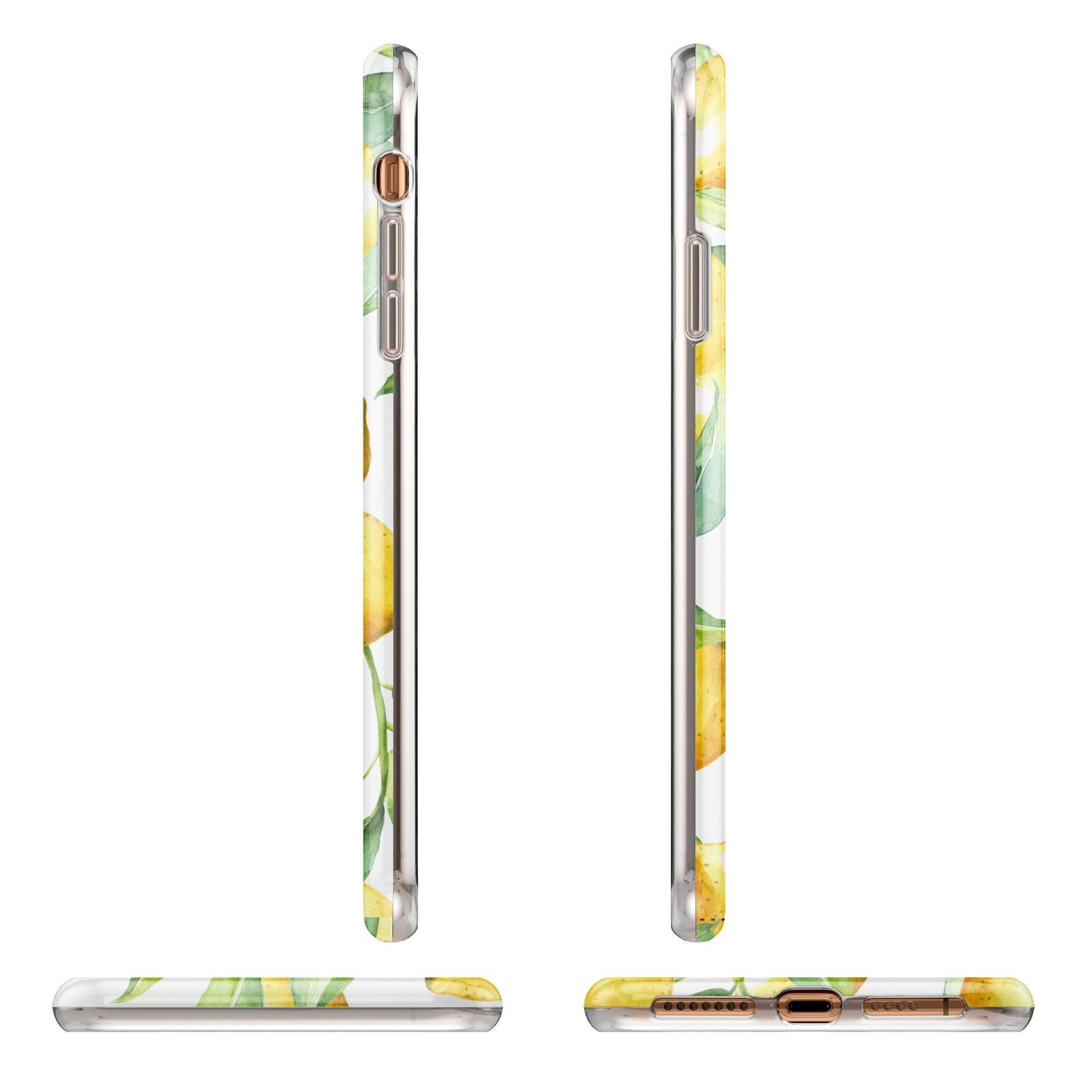 Personalised Lemons of Capri Apple iPhone XS Max 3D Wrap Tough Case Alternative Image Angles