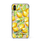 Personalised Lemons of Capri Apple iPhone Xs Max Impact Case Black Edge on Gold Phone