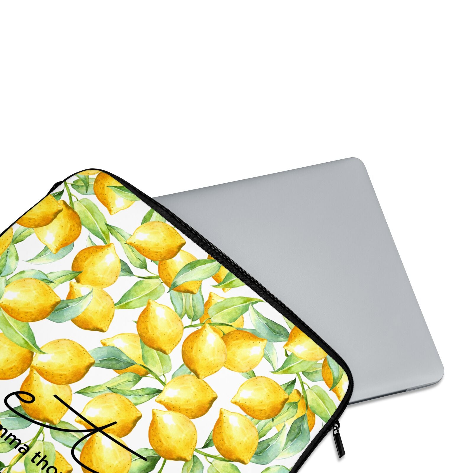 Personalised Lemons of Capri Neoprene Laptop Bag