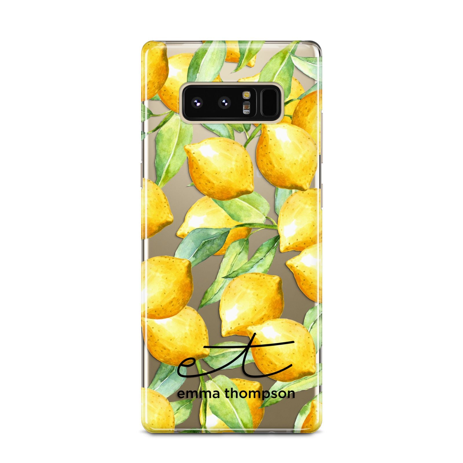 Personalised Lemons of Capri Samsung Galaxy Note 8 Case