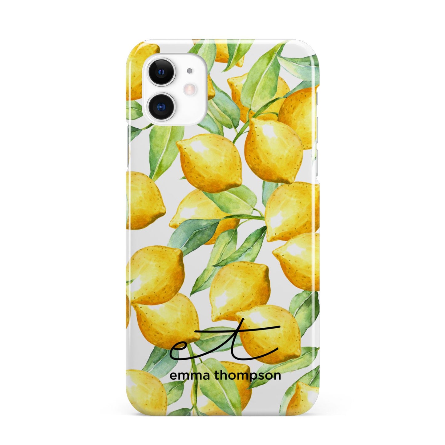 Personalised Lemons of Capri iPhone 11 3D Snap Case