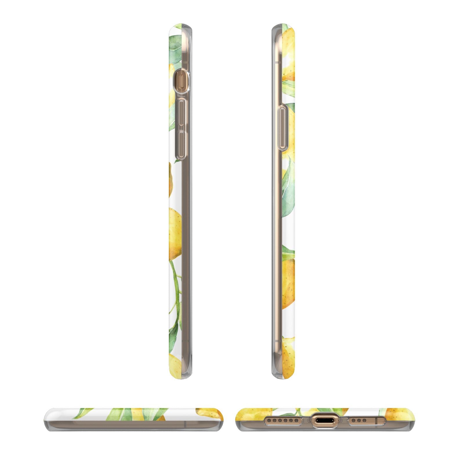 Personalised Lemons of Capri iPhone 11 3D Tough Case Angle Images