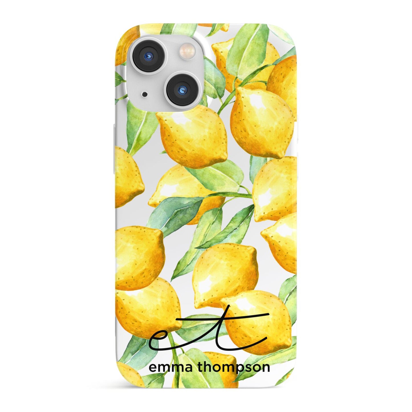 Personalised Lemons of Capri iPhone 13 Mini Full Wrap 3D Snap Case
