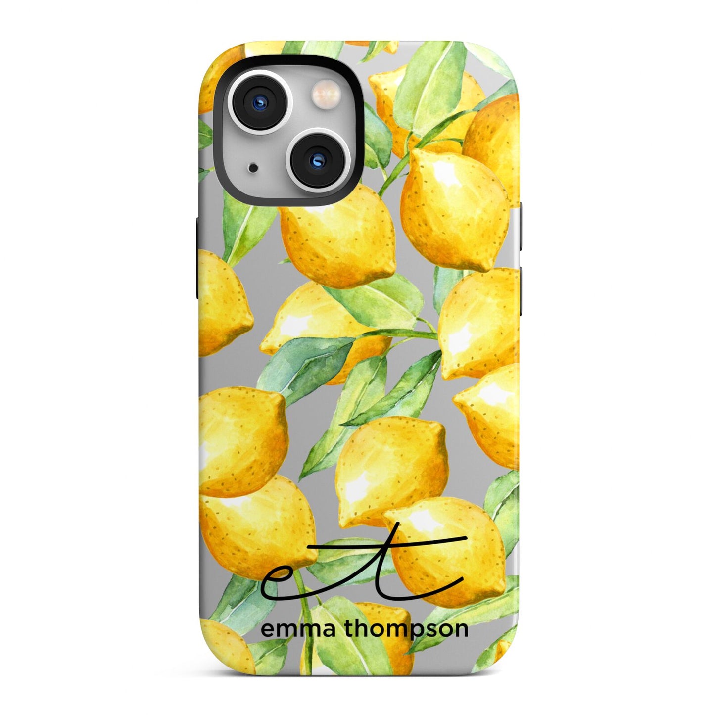 Personalised Lemons of Capri iPhone 13 Mini Full Wrap 3D Tough Case