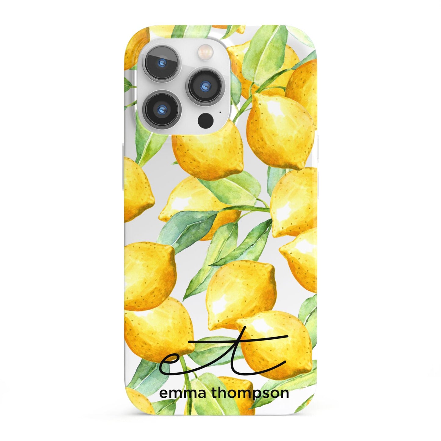 Personalised Lemons of Capri iPhone 13 Pro Full Wrap 3D Snap Case