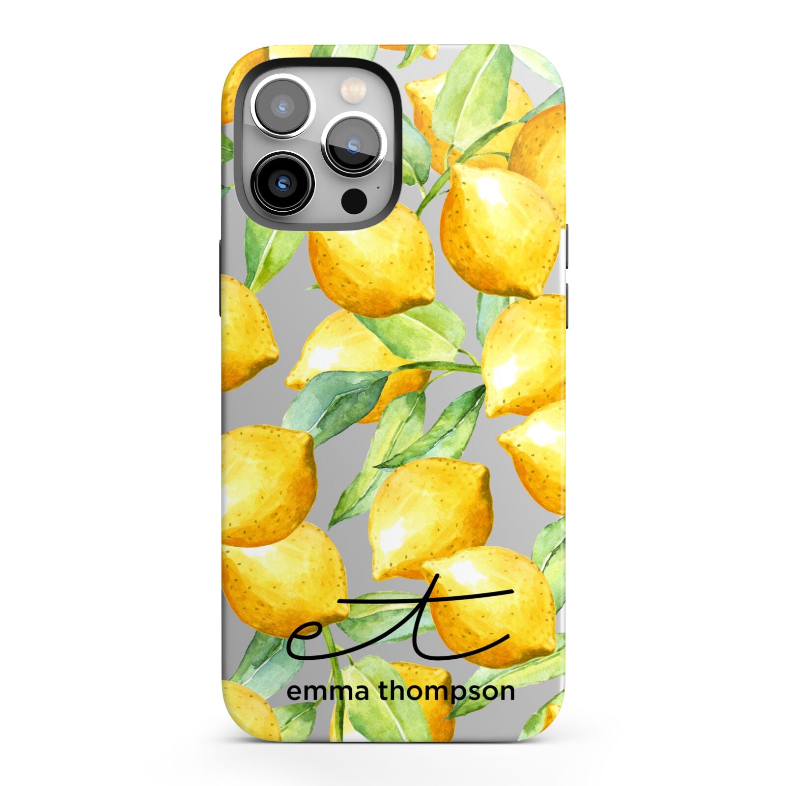 Personalised Lemons of Capri iPhone 13 Pro Max Full Wrap 3D Tough Case