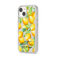 Personalised Lemons of Capri iPhone 14 Glitter Tough Case Starlight Angled Image