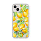 Personalised Lemons of Capri iPhone 14 Plus Clear Tough Case Starlight