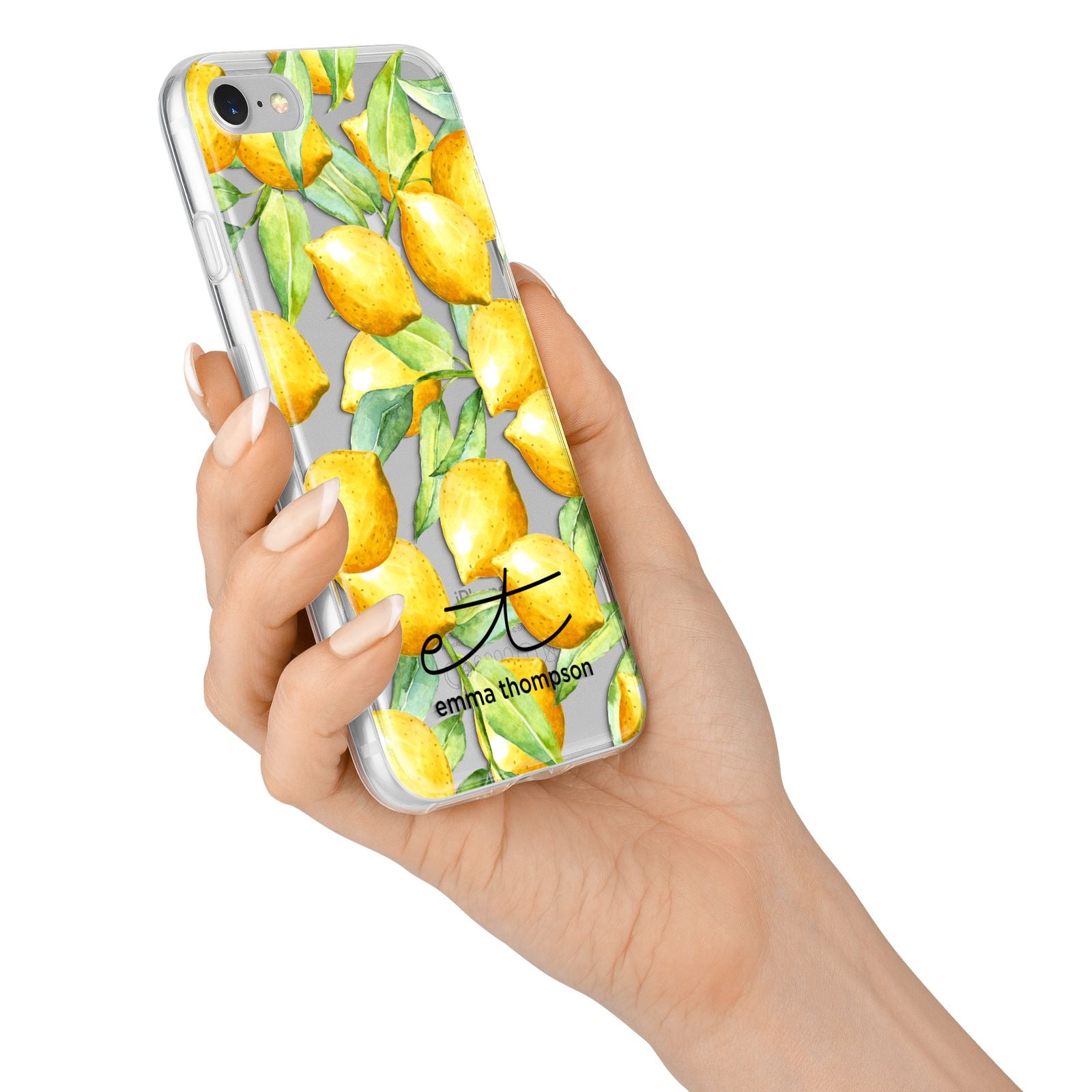 Personalised Lemons of Capri iPhone 7 Bumper Case on Silver iPhone Alternative Image