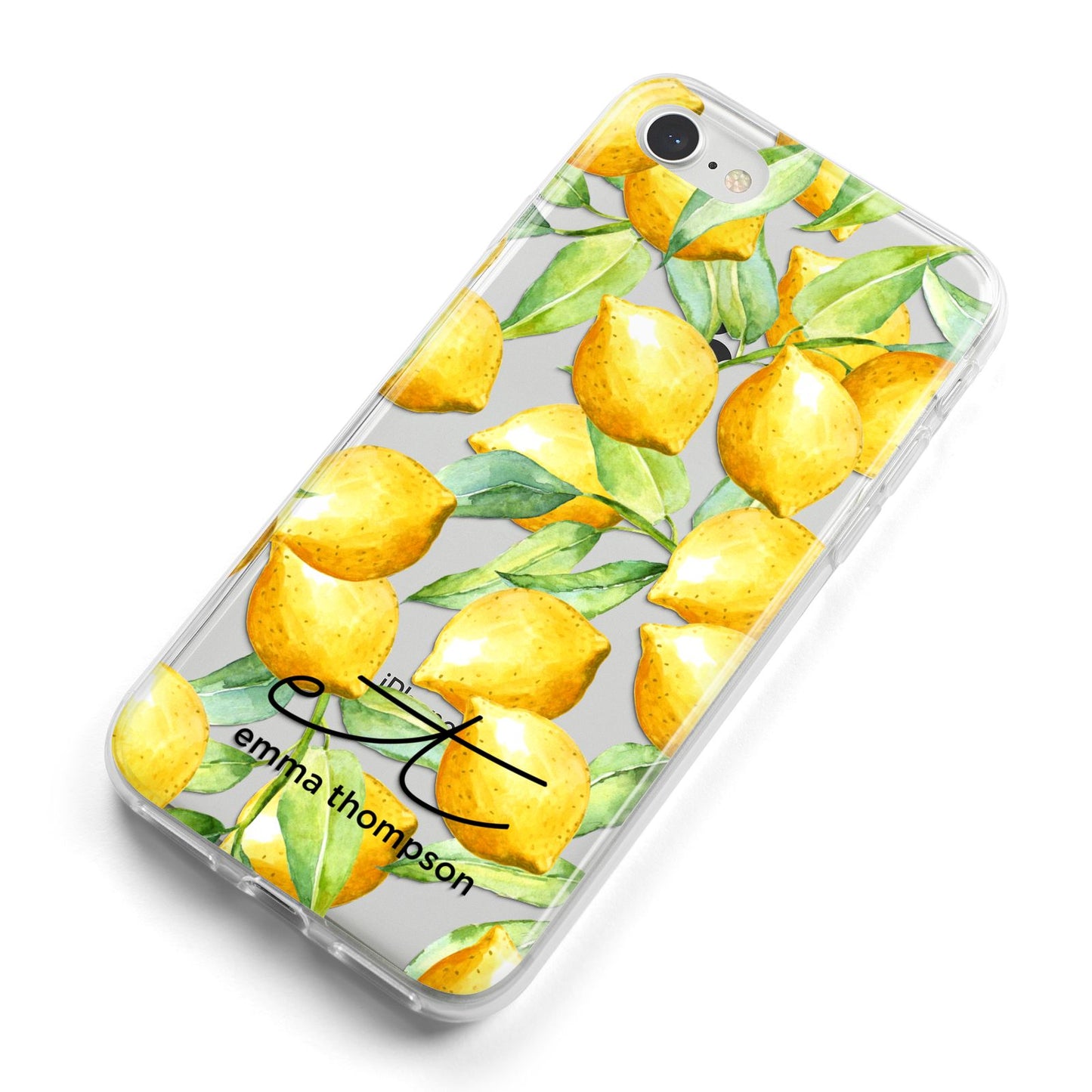 Personalised Lemons of Capri iPhone 8 Bumper Case on Silver iPhone Alternative Image