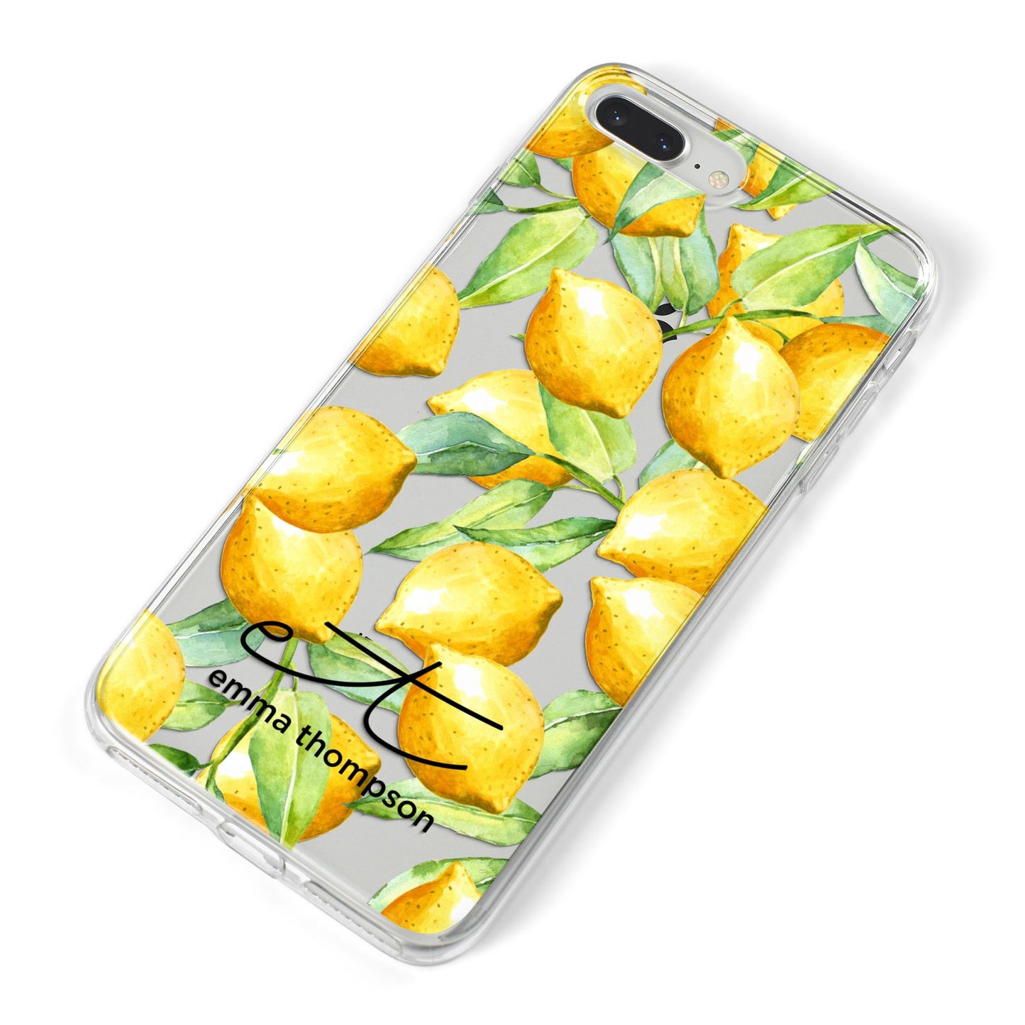 Personalised Lemons of Capri iPhone 8 Plus Bumper Case on Silver iPhone Alternative Image