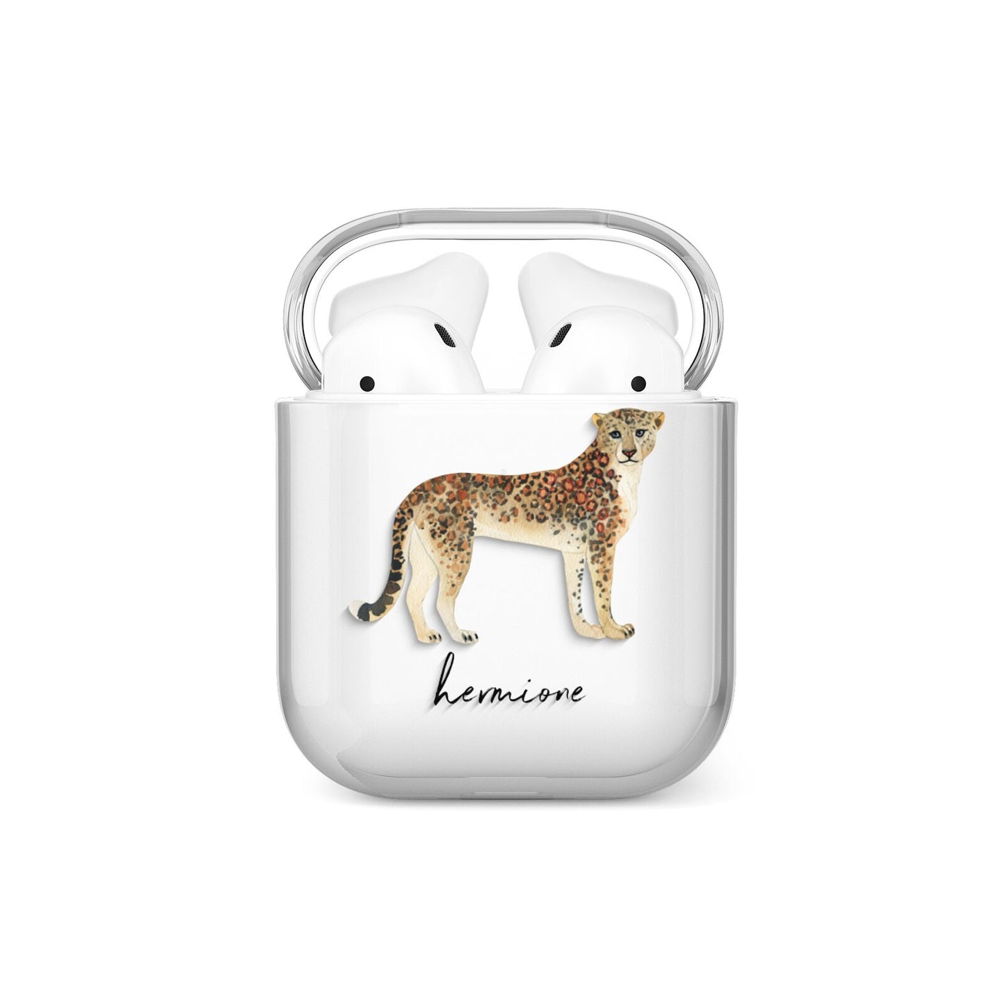 Personalised Leopard AirPods Case