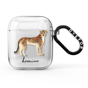 Personalised Leopard AirPods Case