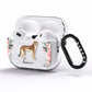 Personalised Leopard AirPods Pro Clear Case Side Image
