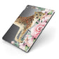 Personalised Leopard Apple iPad Case on Grey iPad Side View