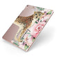 Personalised Leopard Apple iPad Case on Rose Gold iPad Side View