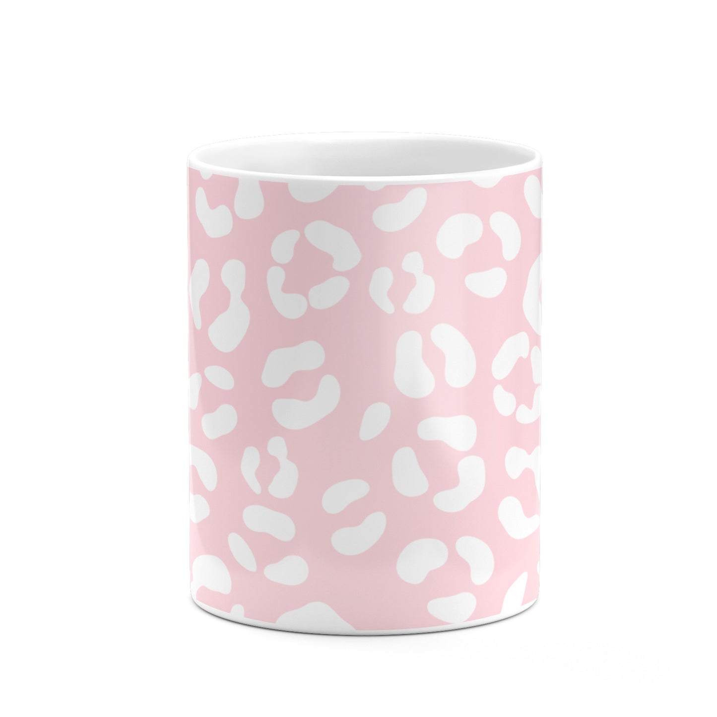 Personalised Leopard Pink White 10oz Mug Alternative Image 7