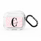 Personalised Leopard Pink White AirPods Clear Case 3rd Gen