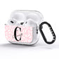 Personalised Leopard Pink White AirPods Pro Glitter Case Side Image