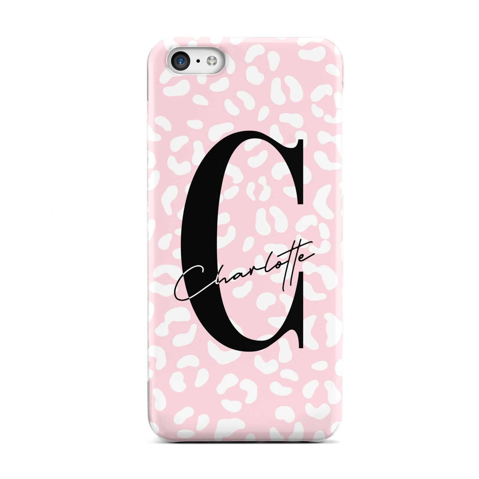 Personalised Leopard Pink White Apple iPhone 5c Case
