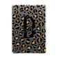 Personalised Leopard Print Apple iPad Grey Case