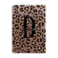 Personalised Leopard Print Apple iPad Rose Gold Case