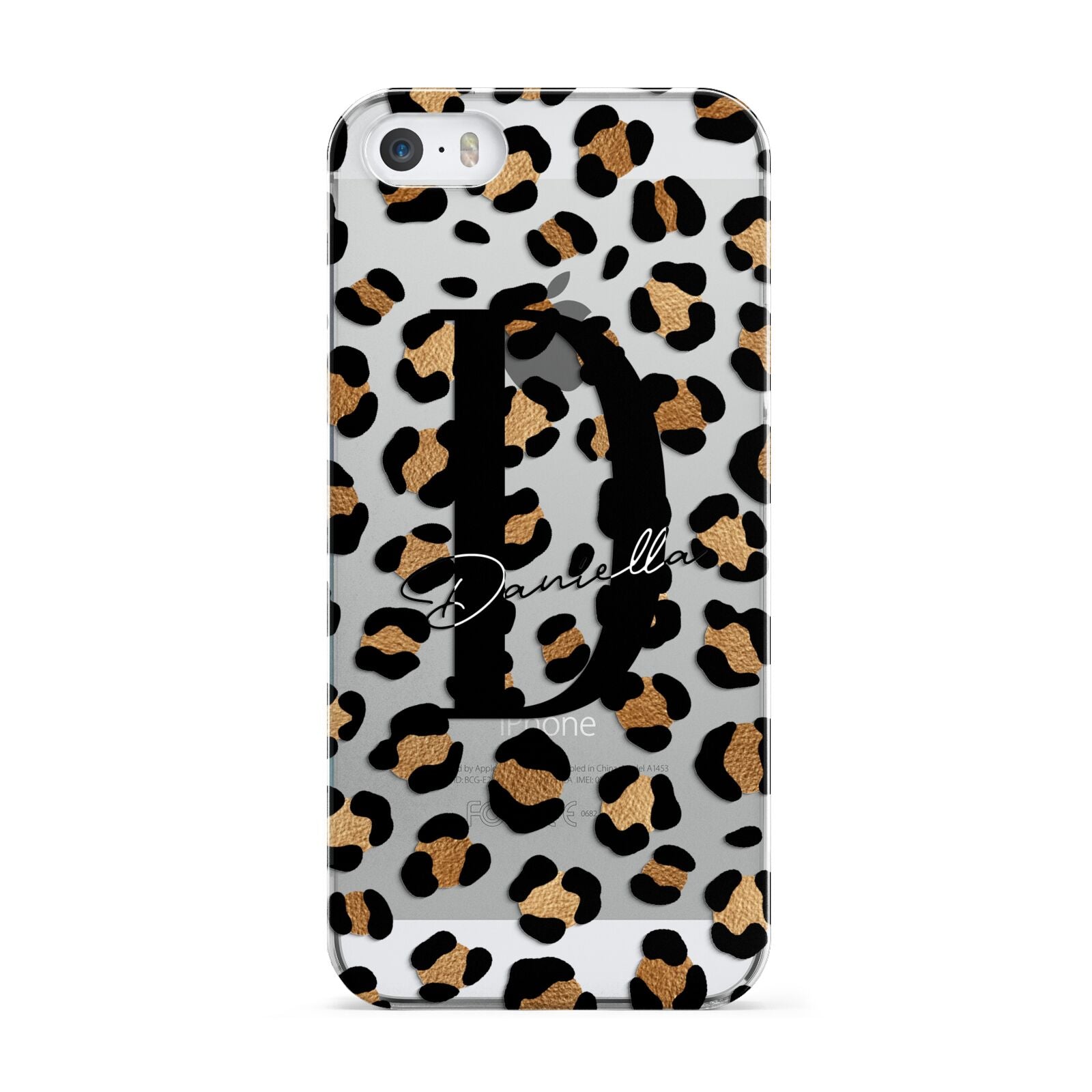 Personalised Leopard Print Apple iPhone 5 Case