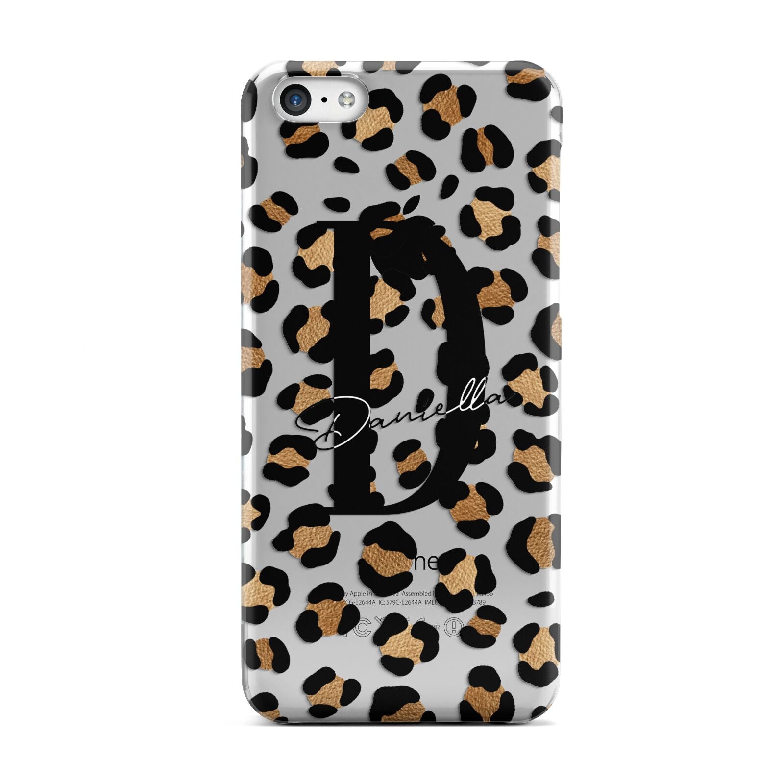 Personalised Leopard Print Apple iPhone 5c Case