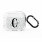 Personalised Leopard Print Clear AirPods Clear Case 3rd Gen