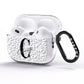 Personalised Leopard Print Clear AirPods Pro Glitter Case Side Image