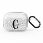 Personalised Leopard Print Clear AirPods Pro Glitter Case