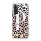 Personalised Leopard Print Clear Black Huawei P Smart 2021