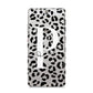 Personalised Leopard Print Clear Black Huawei P10 Phone Case