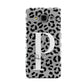 Personalised Leopard Print Clear Black Samsung Galaxy A3 Case