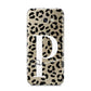 Personalised Leopard Print Clear Black Samsung Galaxy A5 2017 Case on gold phone