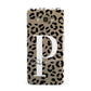 Personalised Leopard Print Clear Black Samsung Galaxy A8 Case